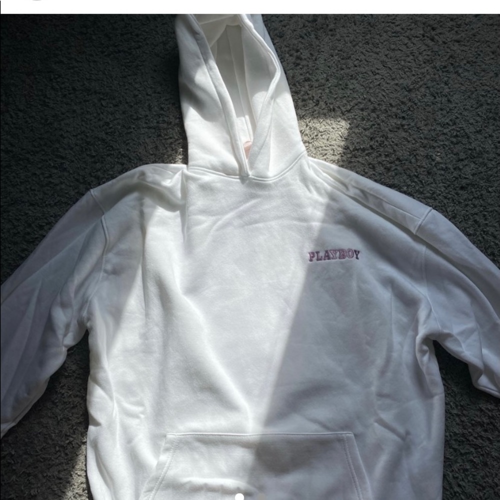 White playboy hoodie